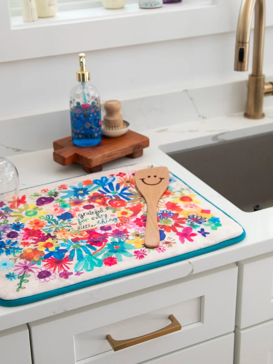 Reversible Drying Mat Grateful